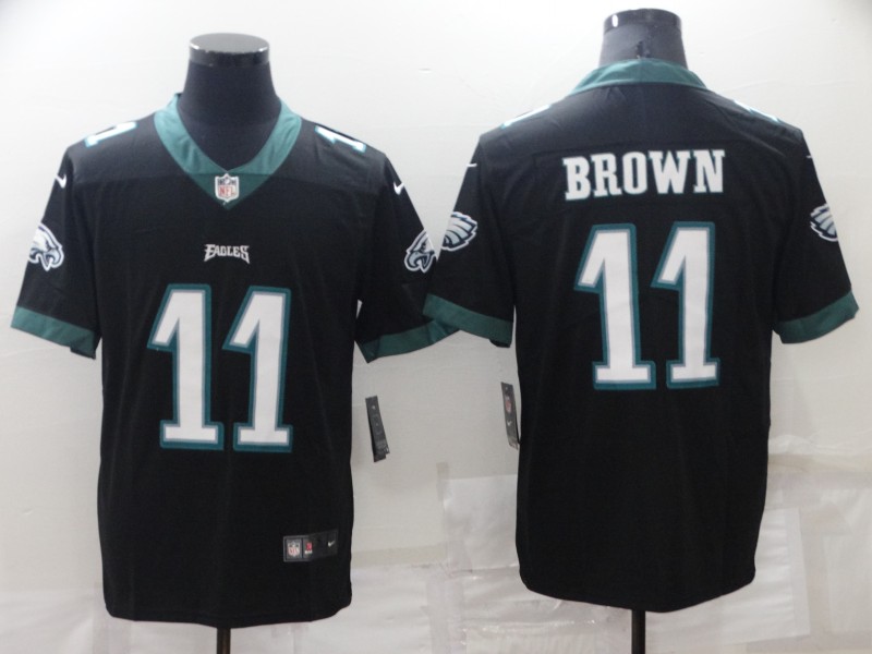 Men's Philadelphia Eagles A.J. Brown #11 Black Jersey